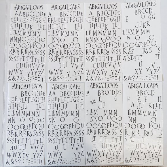 Lot of Mrs. Grossman's Multicolor Vellum Upper/Lower Case Sticker Letters 57 pcs - Picture 5 of 12